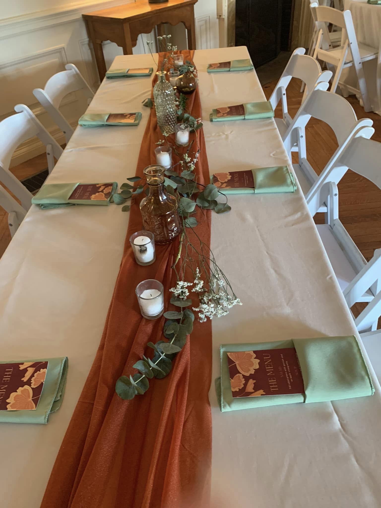 minimal fall themed tablescape