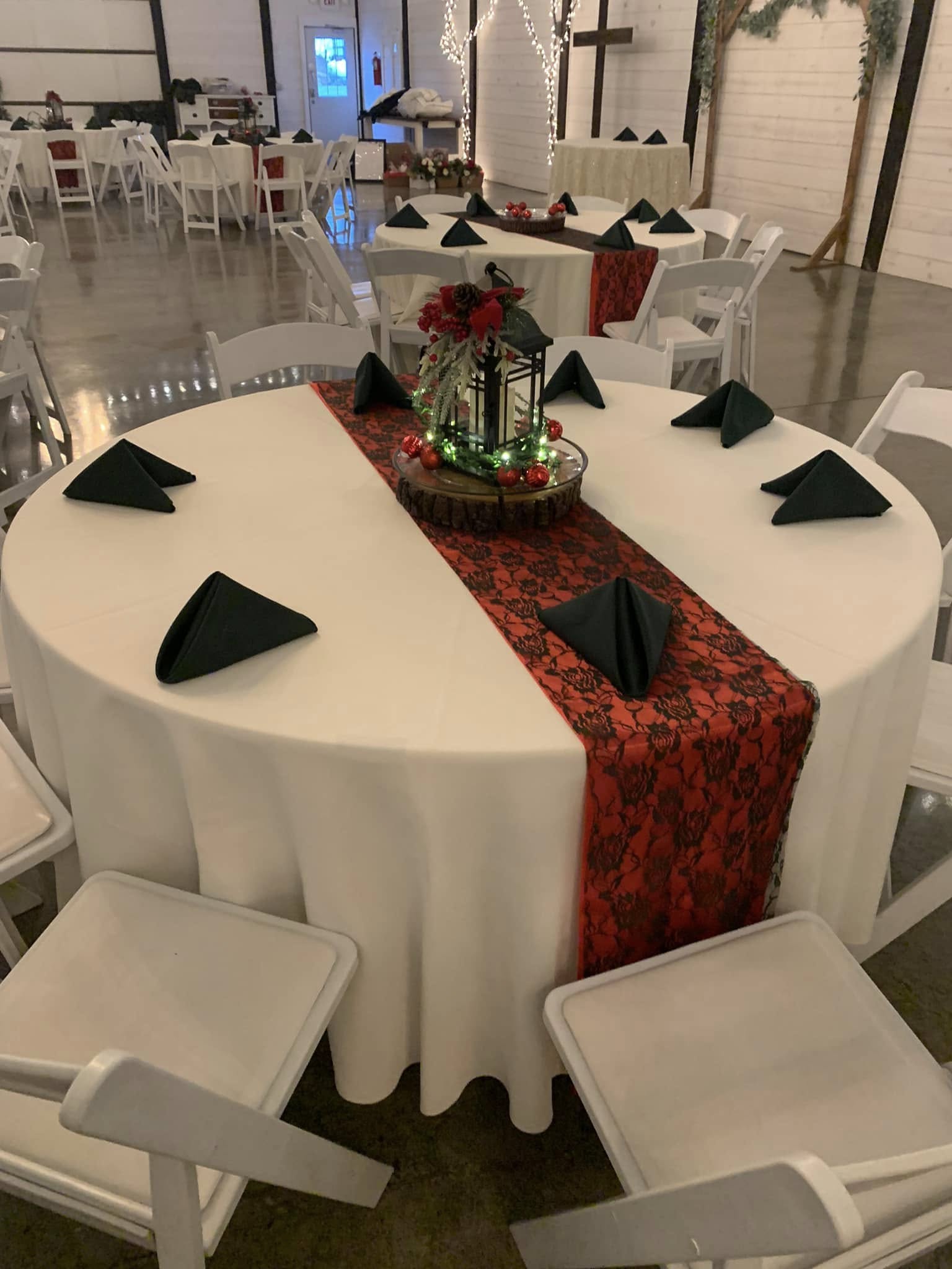 black linen napkins